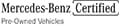 This Vehicle is Mercedes-Benz OEM Certified